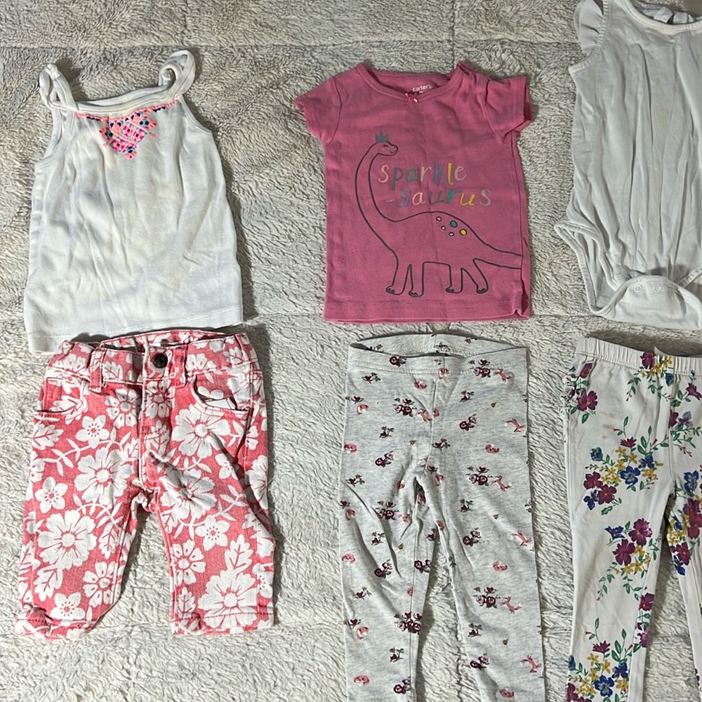 8 piece baby girl lot between 12-24 months